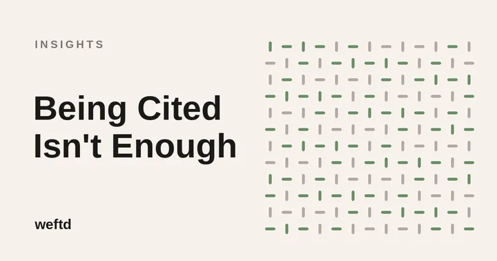 A woven pattern on Weftd's paper background, labelled Insights.