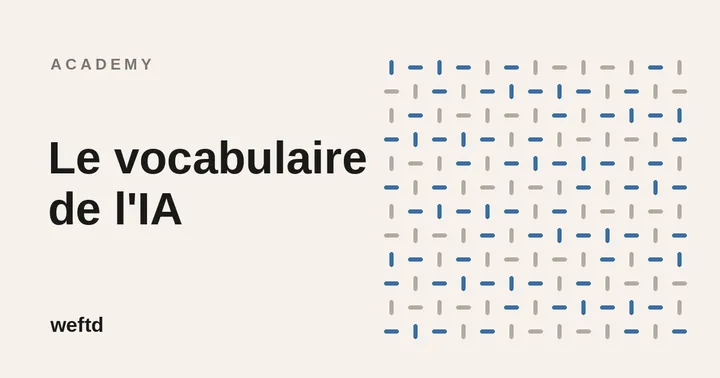 Un motif tissé sur le fond papier de Weftd, intitulé Academy.